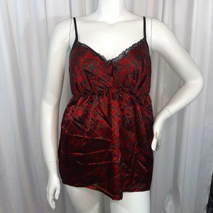 NWOT Black & Red Babydoll Chemise by Cacique
